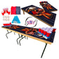 2-in-1 Cornhole & Pong Table - Home of the Free Because of the Brave