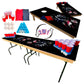 2-in-1 Cornhole & Pong Table - Dog Tags